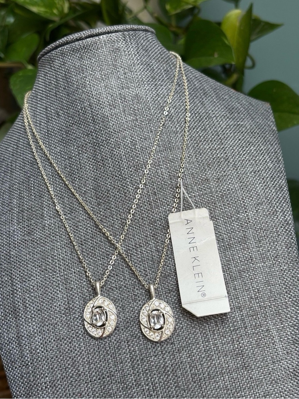 Rare NOS Swank Factory Vintage Anne Klein Matching Necklace Set - Estate Rare